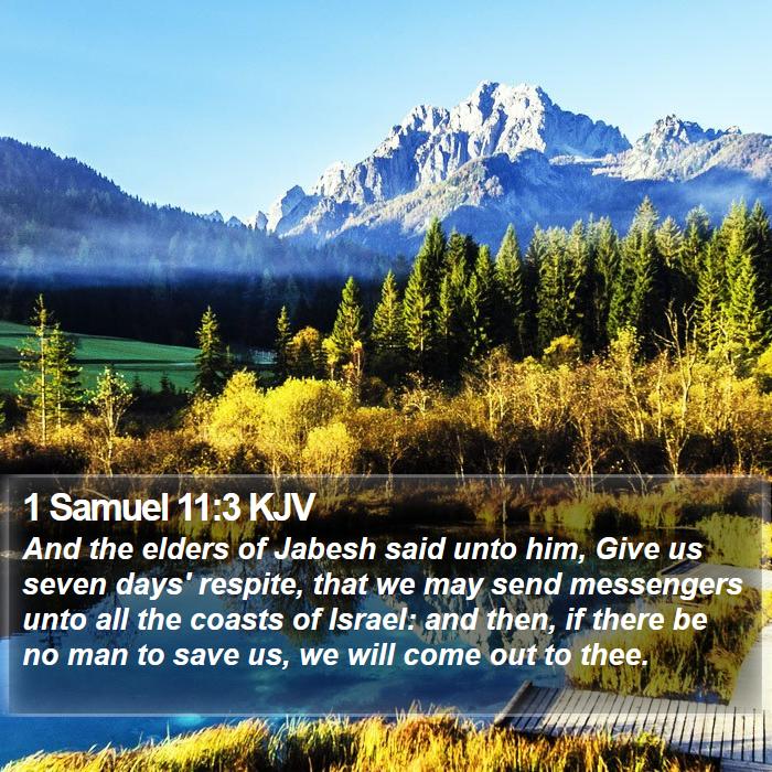 1 Samuel 11:3 KJV Bible Study