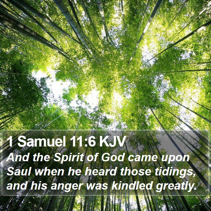 1 Samuel 11:6 KJV Bible Study