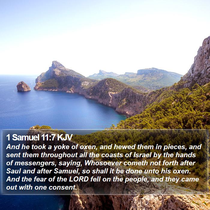 1 Samuel 11:7 KJV Bible Study