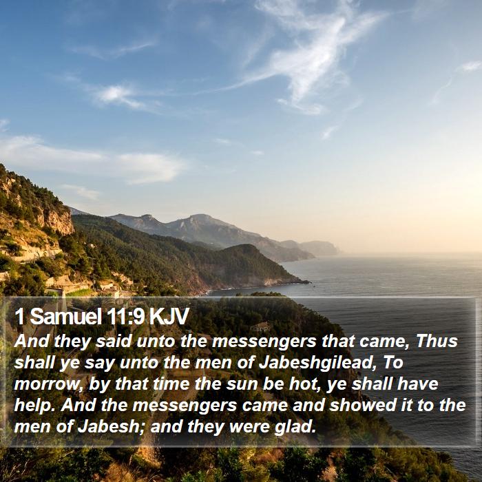 1 Samuel 11:9 KJV Bible Study