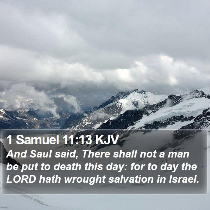 1 Samuel 11:13 KJV Bible Study