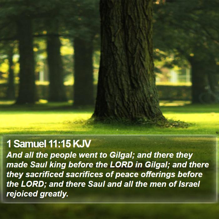 1 Samuel 11:15 KJV Bible Study