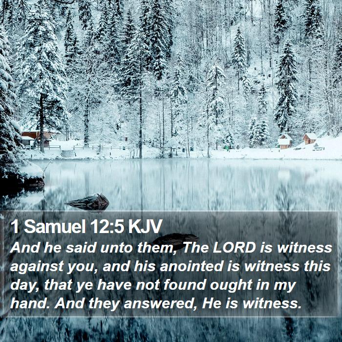 1 Samuel 12:5 KJV Bible Study