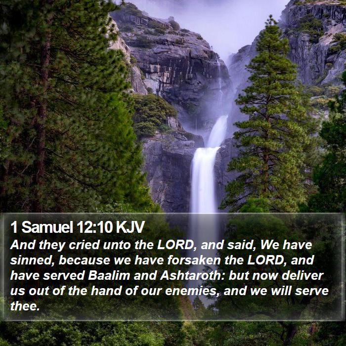 1 Samuel 12:10 KJV Bible Study