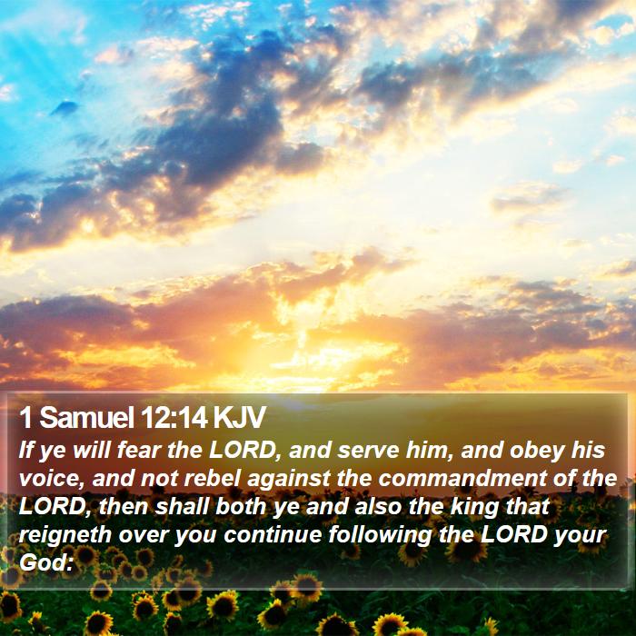 1 Samuel 12:14 KJV Bible Study