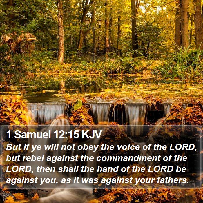 1 Samuel 12:15 KJV Bible Study