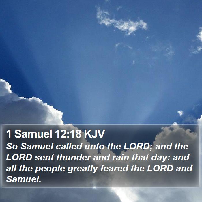 1 Samuel 12:18 KJV Bible Study