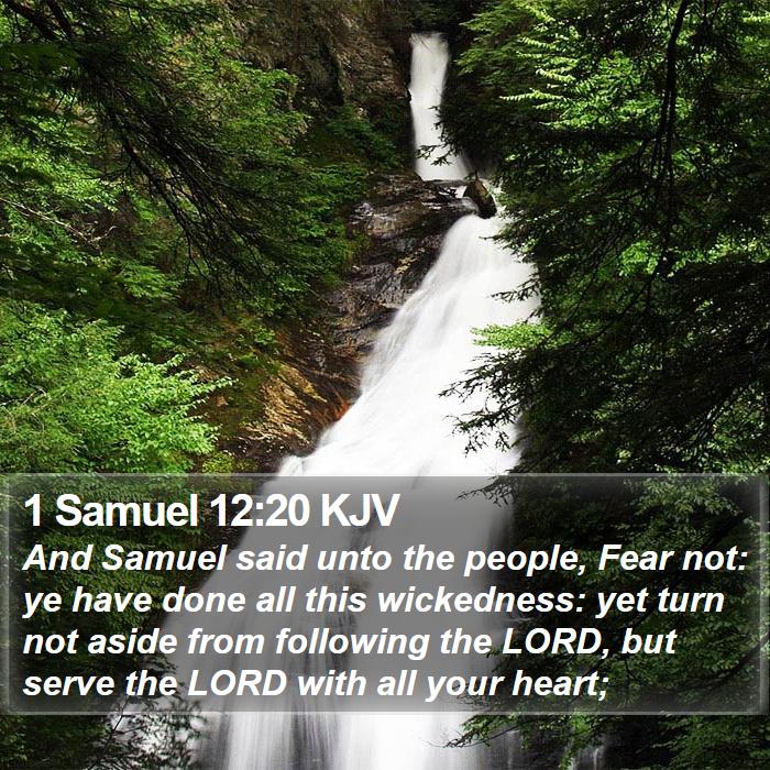 1 Samuel 12:20 KJV Bible Study