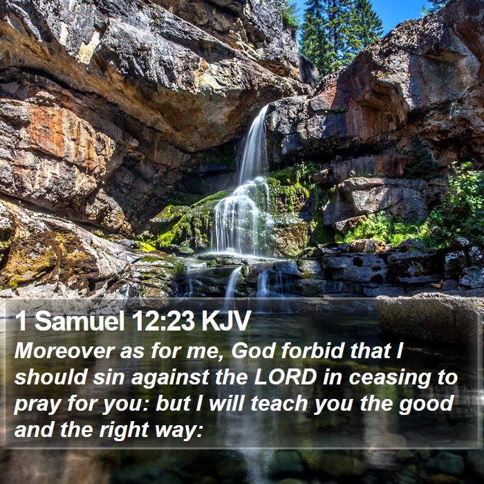 1 Samuel 12:23 KJV Bible Study