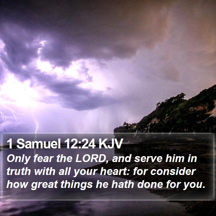 1 Samuel 12:24 KJV Bible Study