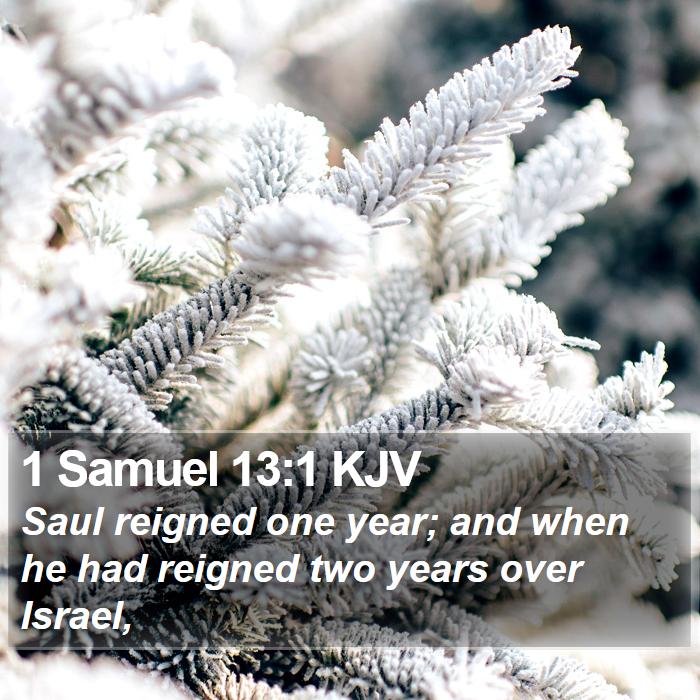 1 Samuel 13:1 KJV Bible Study