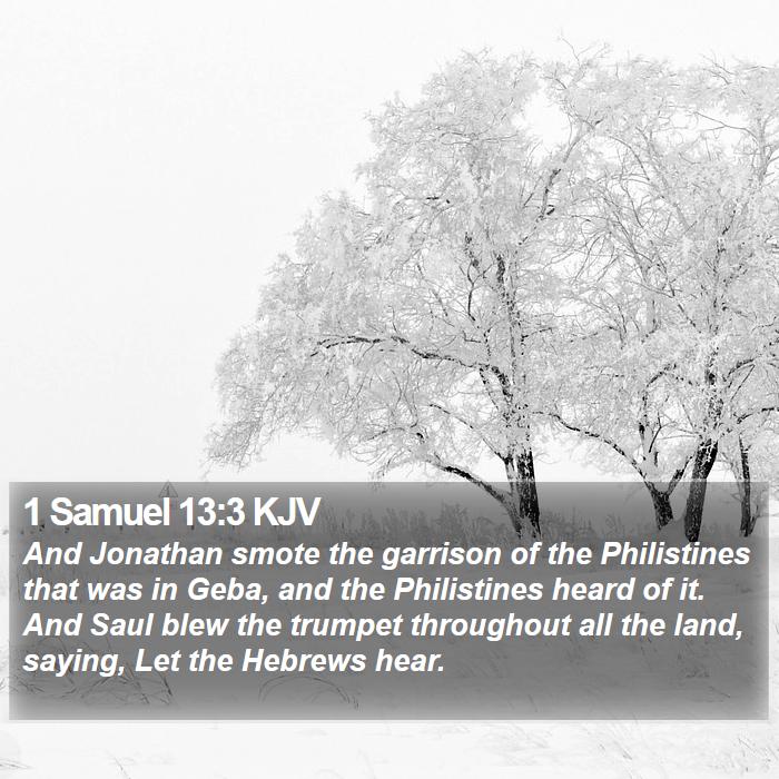 1 Samuel 13:3 KJV Bible Study