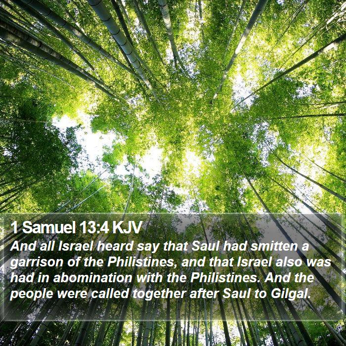 1 Samuel 13:4 KJV Bible Study