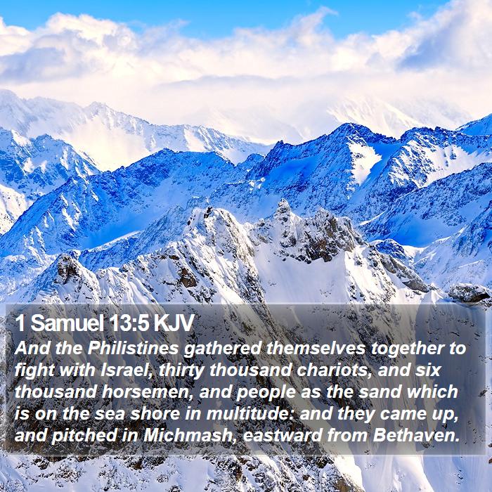 1 Samuel 13:5 KJV Bible Study