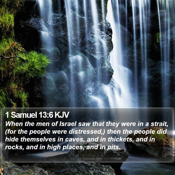 1 Samuel 13:6 KJV Bible Study