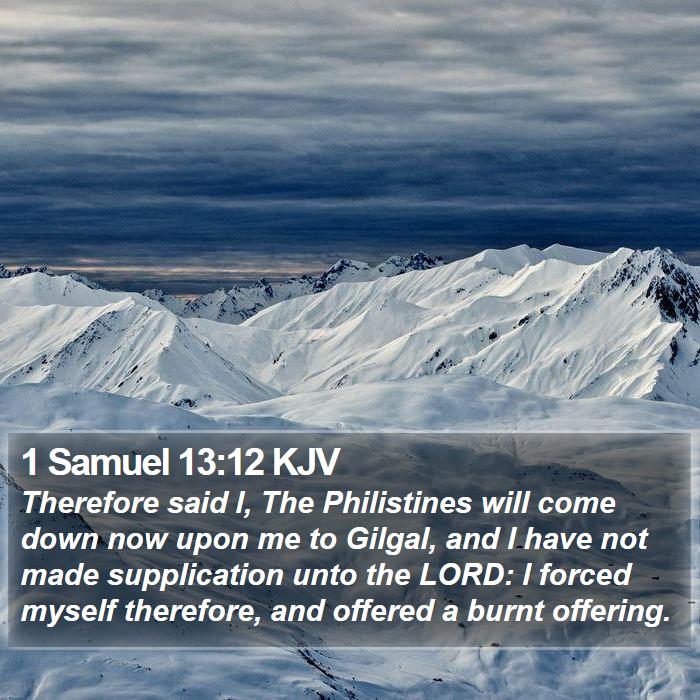 1 Samuel 13:12 KJV Bible Study