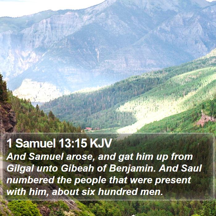 1 Samuel 13:15 KJV Bible Study