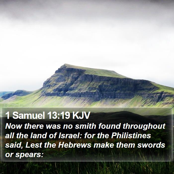 1 Samuel 13:19 KJV Bible Study