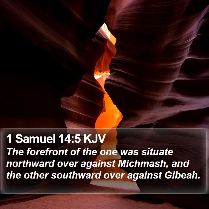 1 Samuel 14:5 KJV Bible Study