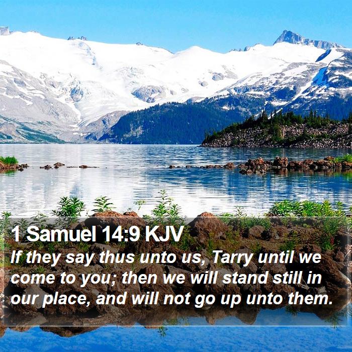 1 Samuel 14:9 KJV Bible Study