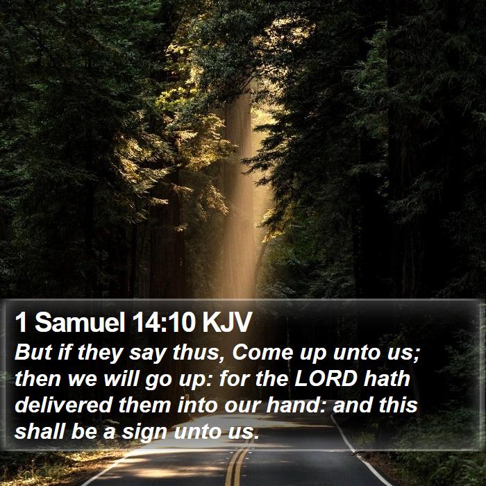 1 Samuel 14:10 KJV Bible Study