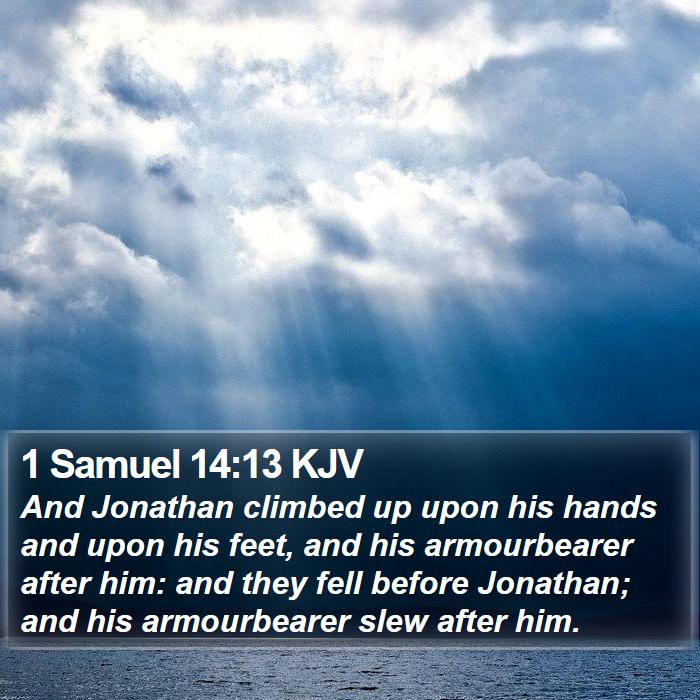 1 Samuel 14:13 KJV Bible Study