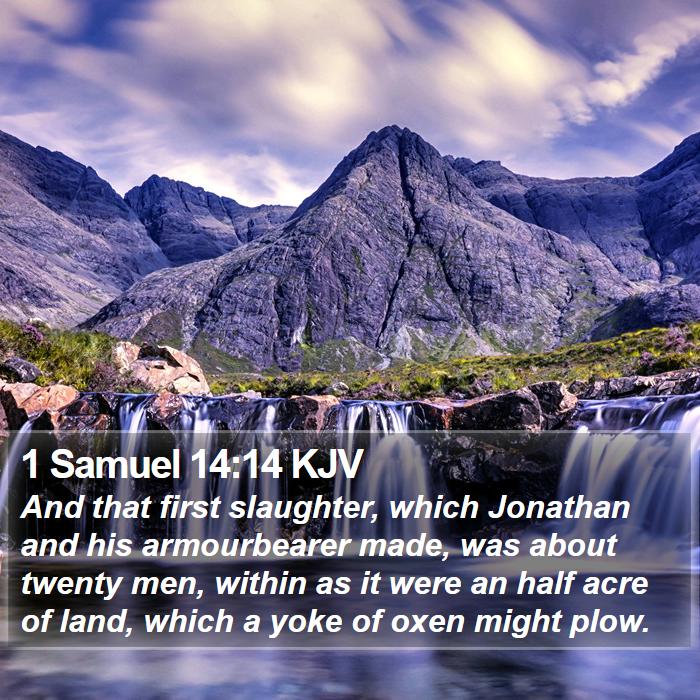 1 Samuel 14:14 KJV Bible Study