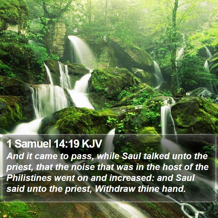 1 Samuel 14:19 KJV Bible Study