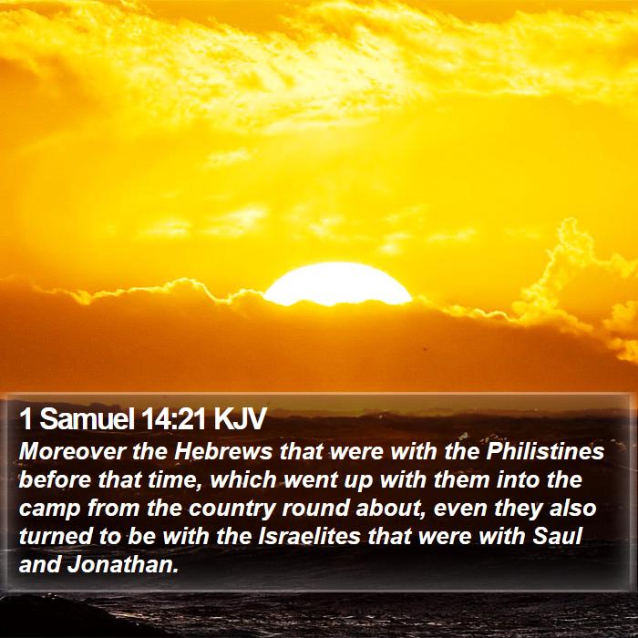 1 Samuel 14:21 KJV Bible Study