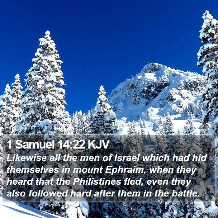 1 Samuel 14:22 KJV Bible Study