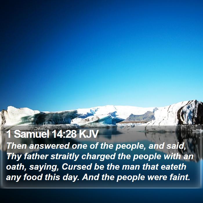 1 Samuel 14:28 KJV Bible Study