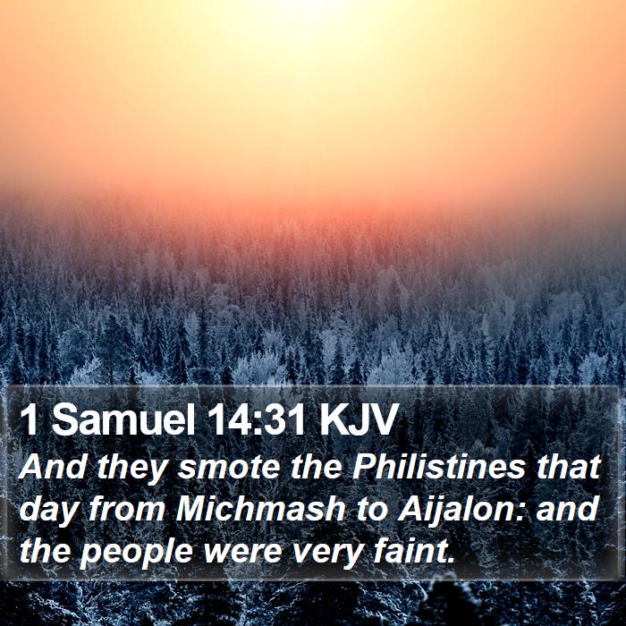 1 Samuel 14:31 KJV Bible Study