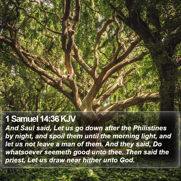 1 Samuel 14:36 KJV Bible Study