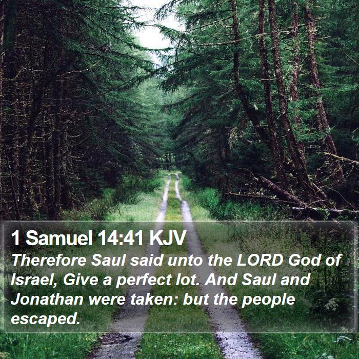 1 Samuel 14:41 KJV Bible Study