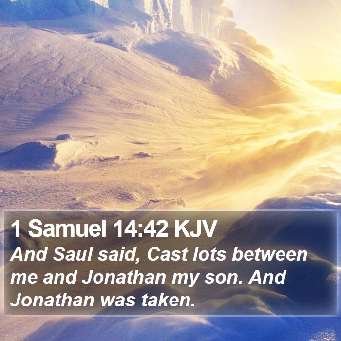 1 Samuel 14:42 KJV Bible Study