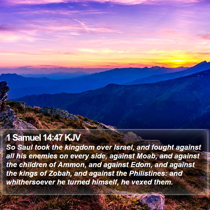 1 Samuel 14:47 KJV Bible Study