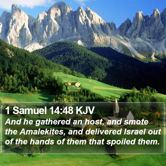 1 Samuel 14:48 KJV Bible Study