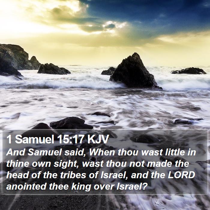 1 Samuel 15:17 KJV Bible Study