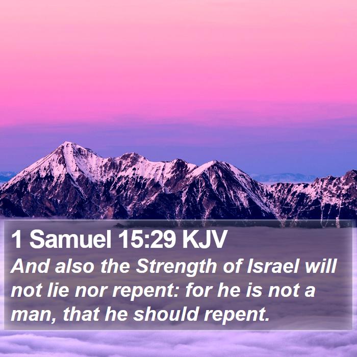 1 Samuel 15:29 KJV Bible Study