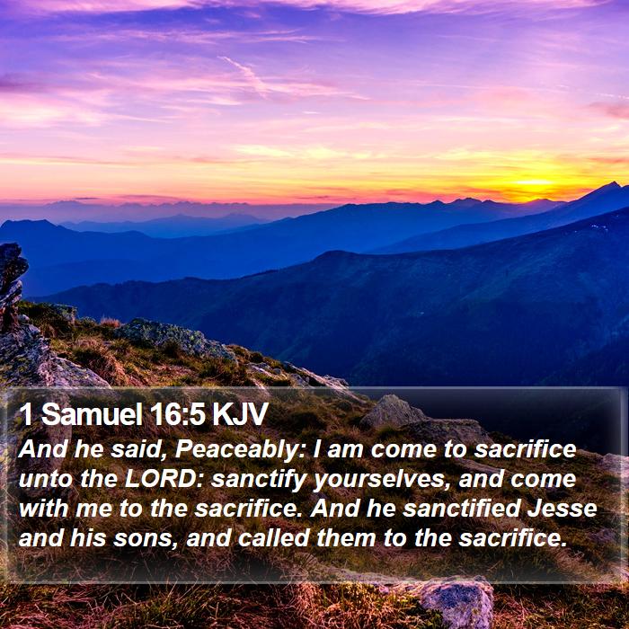 1 Samuel 16:5 KJV Bible Study