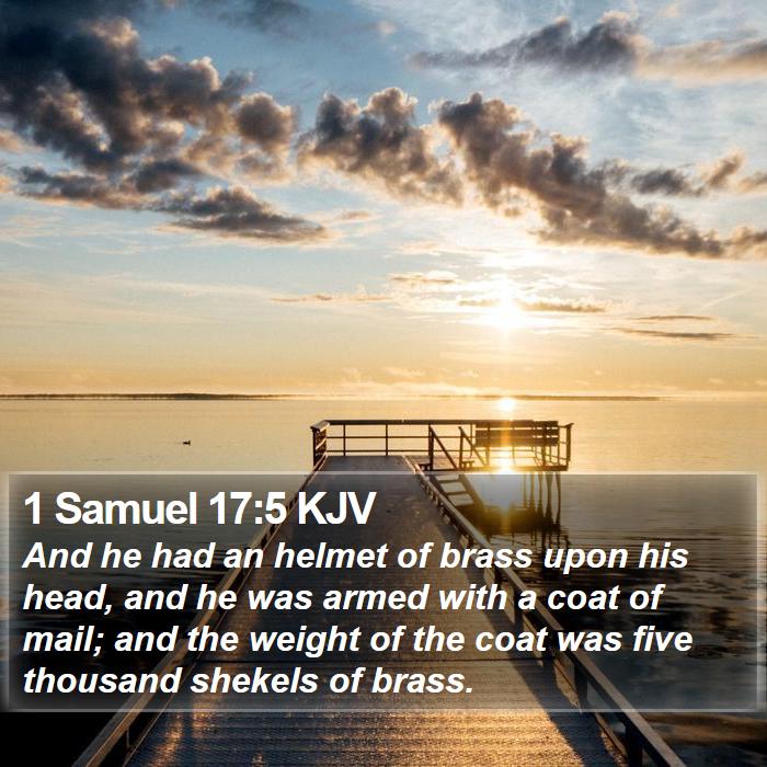 1 Samuel 17:5 KJV Bible Study