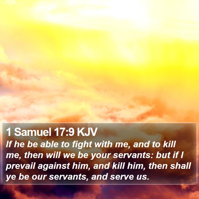 1 Samuel 17:9 KJV Bible Study