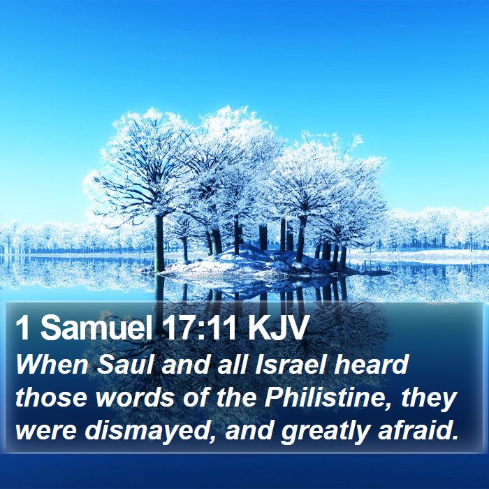 1 Samuel 17:11 KJV Bible Study