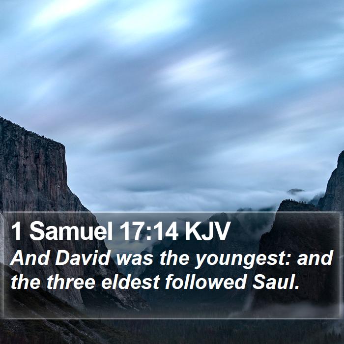 1 Samuel 17:14 KJV Bible Study