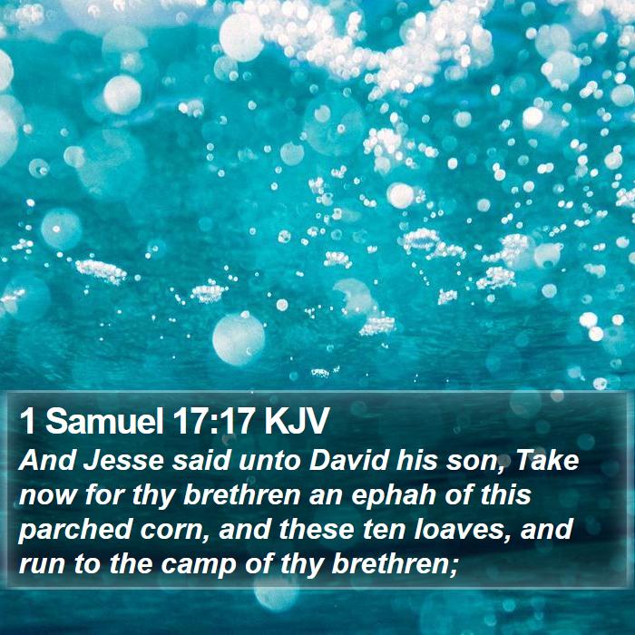 1 Samuel 17:17 KJV Bible Study