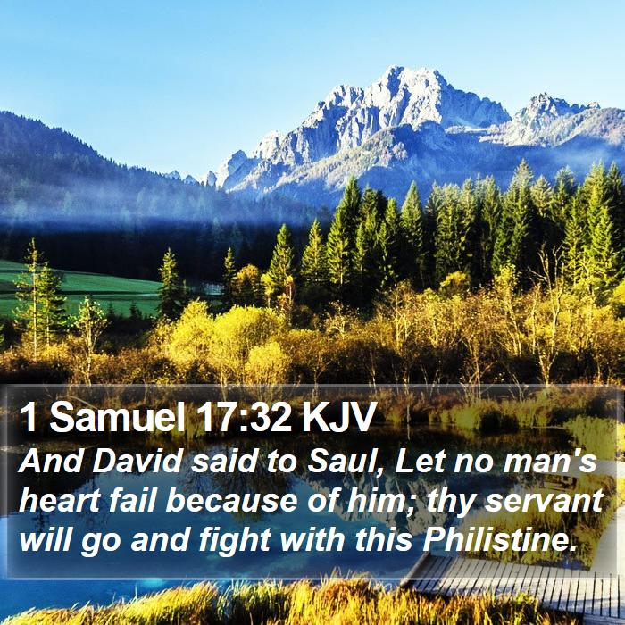 1 Samuel 17:32 KJV Bible Study