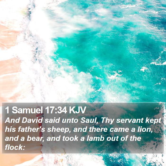 1 Samuel 17:34 KJV Bible Study