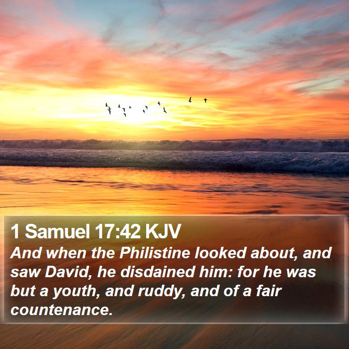 1 Samuel 17:42 KJV Bible Study