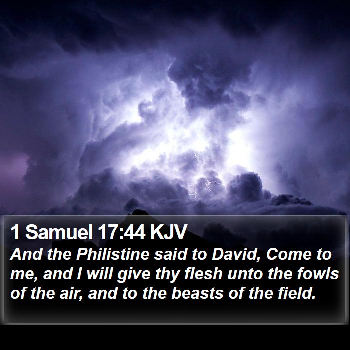 1 Samuel 17:44 KJV Bible Study