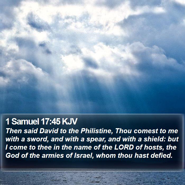 1 Samuel 17:45 KJV Bible Study